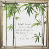 Bamboe Aanpasbare Baby Bijbel Vers Op Maat Gesnede Sticker (Voorkant)