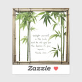 Bamboe Aanpasbare Baby Bijbel Vers Op Maat Gesnede Sticker (Vel)