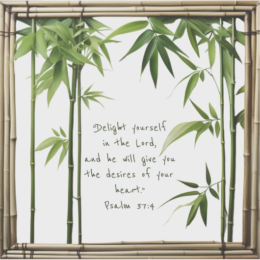 Bamboe Aanpasbare Baby Bijbeltekst op maat gesnede Sticker (Voorkant)