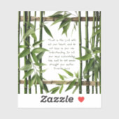 Bamboe Aanpasbare Bibe Vers Aangepaste Gesneden Vi Sticker (Vel)