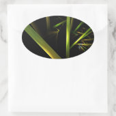 Bamboe Abstract Ovale Sticker (Tas)