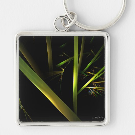 Bamboe Abstract Sleutelhanger (Voorkant)