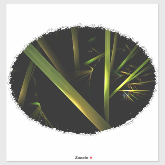 Bamboe Abstract Sticker (Vel)