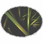 Bamboe Abstract Sticker (Voorkant)