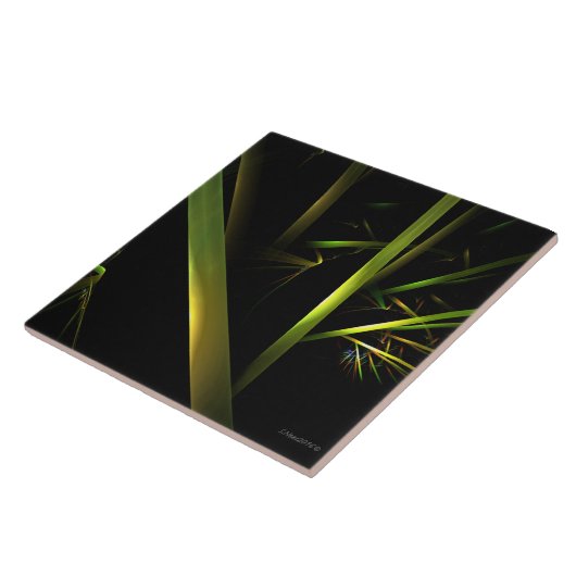 Bamboe Abstract Tegeltje (Zijkant)