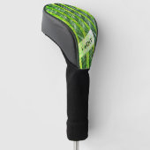 Bamboe-achtige functies, oud groen, geelachtig golfheadcover (Schuin)