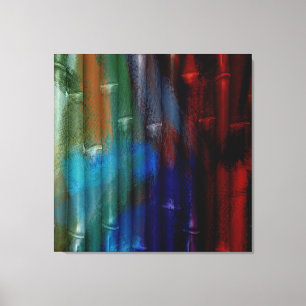 Bamboe Acrylverf Canvas Afdruk