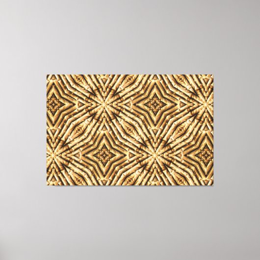 Bamboe Art 2A Gewikkeld Canvas Afdruk (Voorkant)
