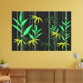 Bamboe Art 3 Canvas Afdruk (Insitu (Woonkamer))