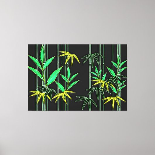 Bamboe Art 3 Canvas Afdruk (Voorkant)