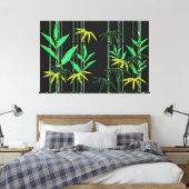 Bamboe Art 3 Canvas Afdruk (Insitu (Slaapkamer))