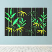 Bamboe Art 3 Canvas Afdruk (Insitu (Houten vloer))