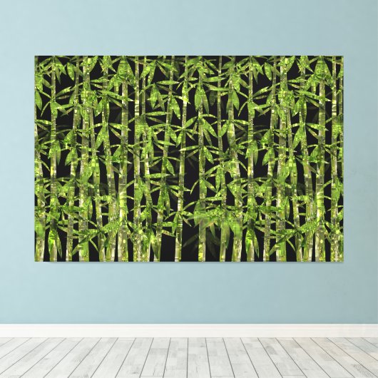 Bamboe art. 4a canvas afdruk (Insitu (Houten vloer))