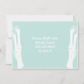 Bamboe Baby shower Uitnodiging (Achterkant)