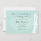 Bamboe Baby shower Uitnodiging (Voorkant)