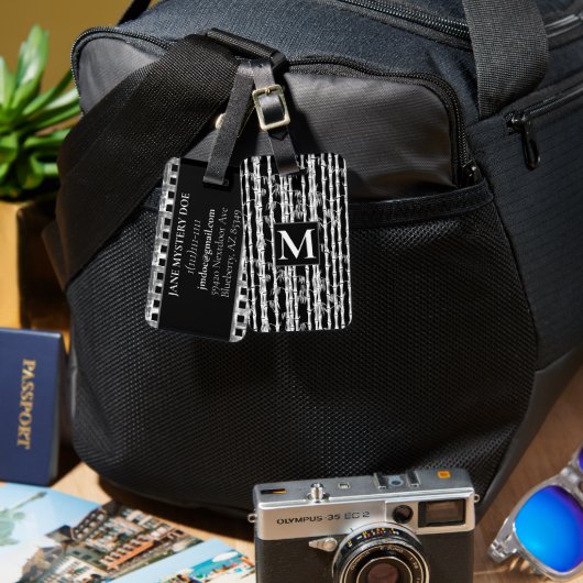 Bamboe Bagagelabel (Voorkant /achterkant)