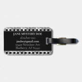 Bamboe Bagagelabel (Achterkant horizontaal)