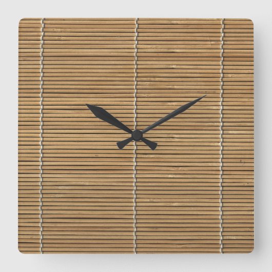 Bamboe Beach Mat Square klok (Voorkant)