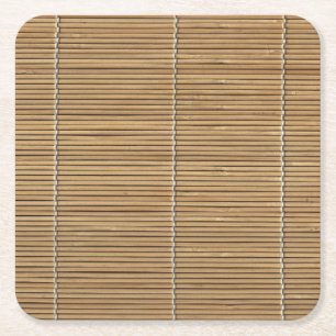Bamboe Beach Mat Square Paper Onderzetter