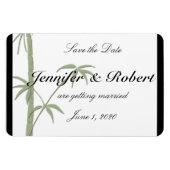 Bamboe Beauty Bruiloft Save the Date Magneet (Horizontaal)