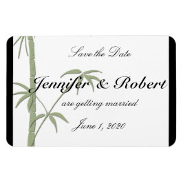 Bamboe Beauty Bruiloft Save the Date Magneet