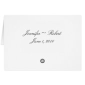 Bamboe Beauty Table Number Card (Achterkant Horizontaal)