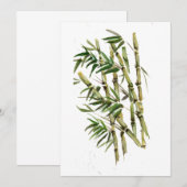 bamboe bedankkaart (Voorkant / Achterkant)