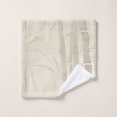 Bamboe, beige achtergrond bad handdoek (Wasdoekje)