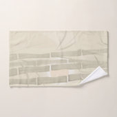 Bamboe, beige achtergrond bad handdoek (Handdoek)