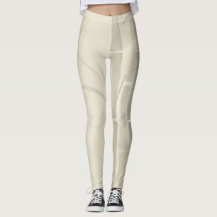 Bamboe, beige achtergrond leggings