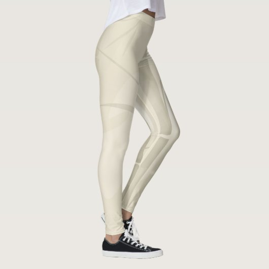 Bamboe, beige achtergrond leggings (Rechts)