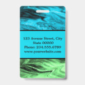 Bamboe, beige achtergrondbadge badge (Achterkant)