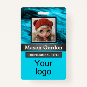 Bamboe, beige achtergrondbadge badge