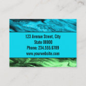 Bamboe, beige achtergrondbadge visitekaartje (Achterkant)