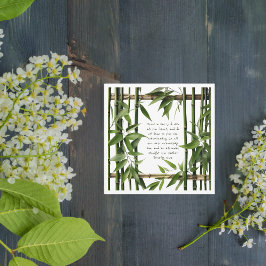 Bamboe Bijbelvers Custom Feestdagenkaart