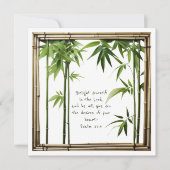 Bamboe  Bijbelvers Platte Kaart (Voorkant)