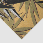 Bamboe bladeren in Gift Wrap Tissuepapier (Detail)