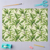 Bamboe Bladeren Patroon Groen Decoupage Tissuepapier (Craft)
