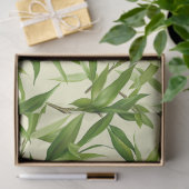 Bamboe Bladeren Patroon Groene Decoupage Tissuepapier (Geschenk)
