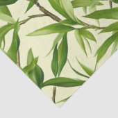 Bamboe Bladeren Patroon Groene Decoupage Tissuepapier (Detail)