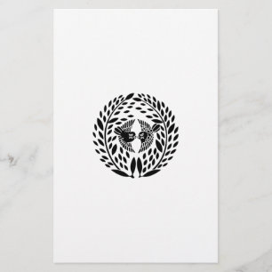 Bamboe bladeren voor de Yagyu-familie Briefpapier