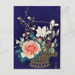 Bamboe Bloemmand door Ohara Koson Briefkaart