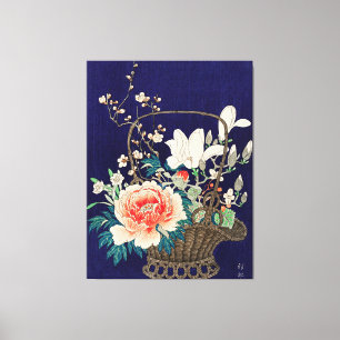 Bamboe Bloemmand door Ohara Koson   Canvas Afdruk
