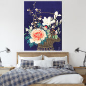 Bamboe Bloemmand door Ohara Koson Canvas Afdruk (Insitu (Slaapkamer))