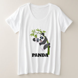Bamboe Boezemvriendje Hangend met Mijn Snappende P Grote Maat T-shirt