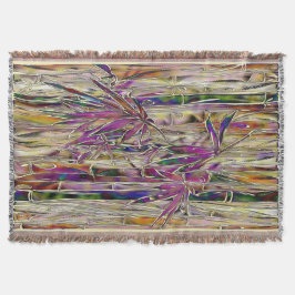 Bamboe Boom Digitaal Schilderen Originele Kunst De Deken