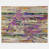 Bamboe Boom Digitaal Schilderen Originele Kunst De Fleece Deken (Voorkant (Horizontaal))