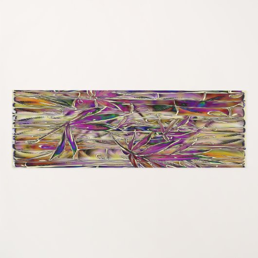 Bamboe Boom Digitaal Schilderen Originele Kunst Yo Yogamat (Voorkant (horizontaal))