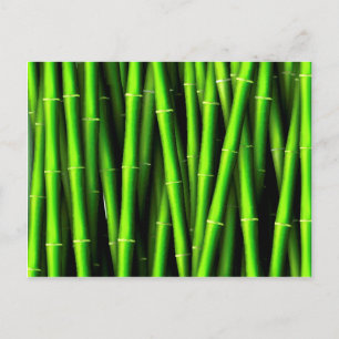 Bamboe boomstam natuurpatroonbreker leuke trendy c briefkaart