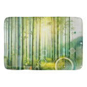 Bamboe bos geometrische badmat (Voorkant)